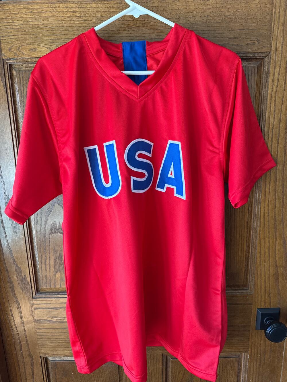 Mia Hamm Signed USA Red Jersey